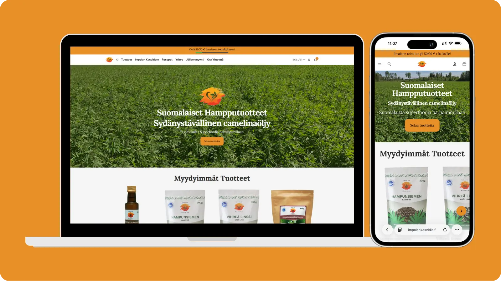 Impolan Kasvitila – Verkkokaupan ja digimarkkinoinnin referenssi